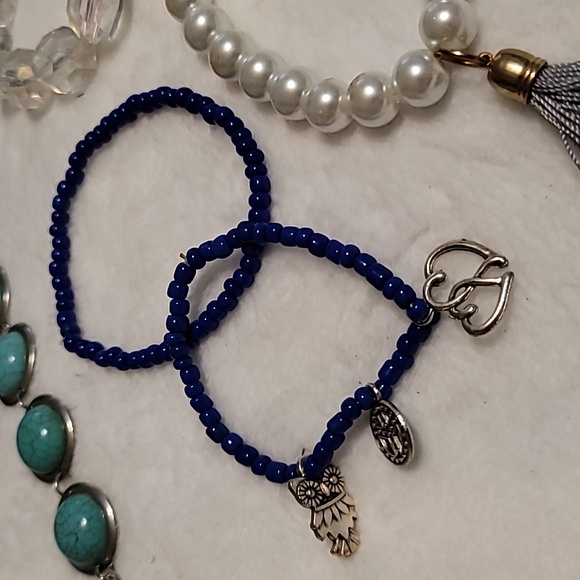 Bracelets in Blue (8 pieces) - Picture 5 of 12